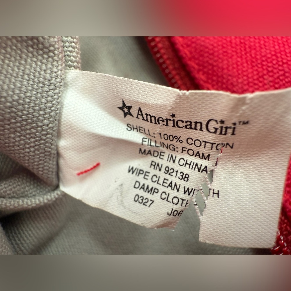 American Girl Place Child Bag 8X9" Cotton Purse Crossbody - Picture 2 of 11